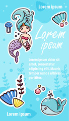 Kawaii Little Mermaid Social Media Network Page