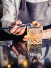 chinese cookie in a cocktail