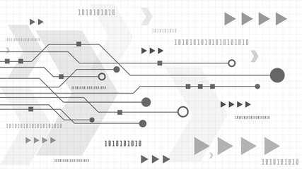 High tech technology geometric