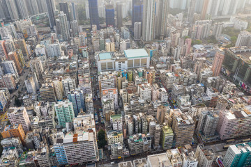 Fototapeta na wymiar Hong Kong downtown city