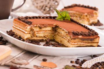 Tiramisu cake.