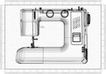 Shewing machine Architect Blueprint 
