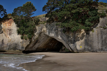 The famous archway at Cathedral Cove