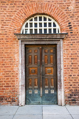 Fototapeta na wymiar Ornate wooden doors