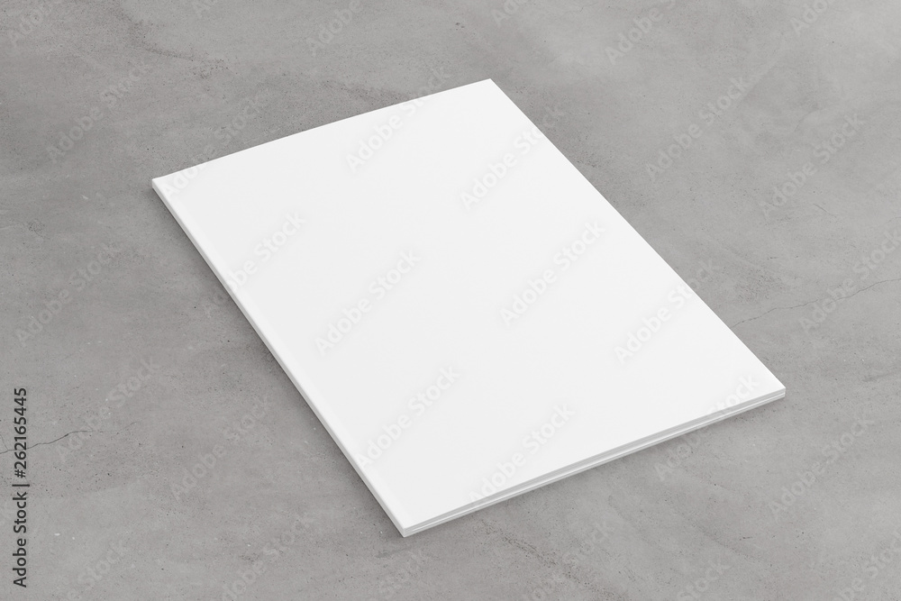 Poster mock up of an open magazine - 3d rendering