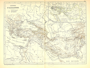 Obraz na płótnie Canvas Old map