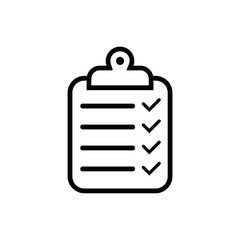 Checklist icon, clipboard icon or logo