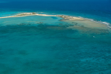 Fototapeta na wymiar Aerial Views in Dry Tortugas National Park in Florida, United States