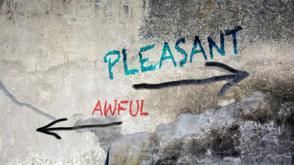 Street Graffiti Pleasant versus Awful