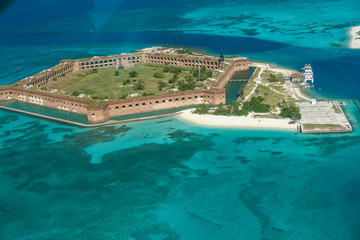 Aerial Views in Dry Tortugas National Park in Florida, United States