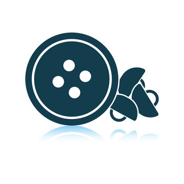 Sewing buttons icon
