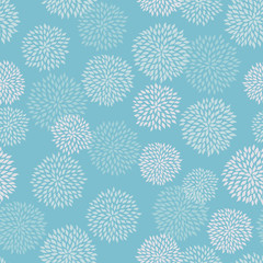 Seamless abstract Dahlia pattern. Simple Dahlia flower ornament. Vector illustration background for interior, fashion, textile, surface, web, home decor and graphic design.
