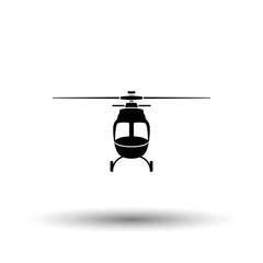 Helicopter icon front view
