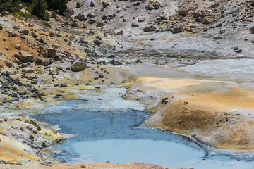 Bumpass Hell in Lassen Volcanic National Park in California, United States