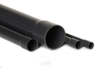 Fototapeta premium Plastic pipes - isolated on white background
