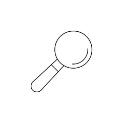 Magnifying glass line icon