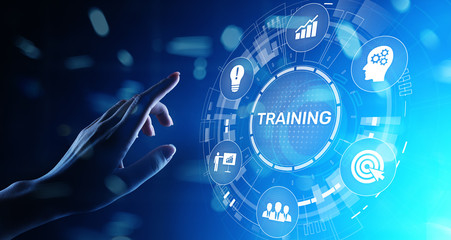 Training Online Education Webinar Personal Development Motivation E-learning Business concept on...
