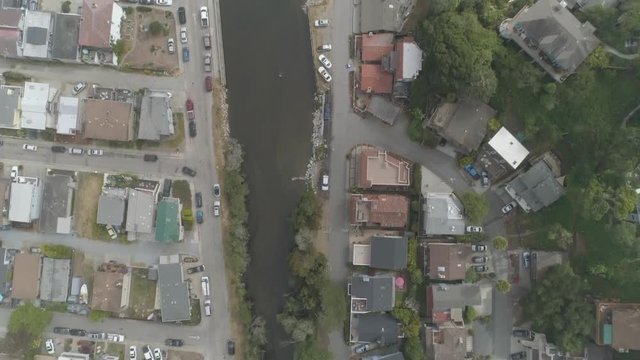 AERIAL - Overhead Beachside City