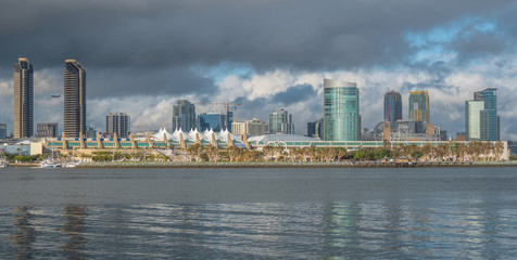 Skyline of San Diego on a sunny day - travel photography