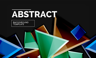 Squares and triangles geometrical background