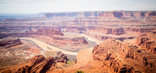 Dead Horse Point in Utah - wide angle view - travel photography