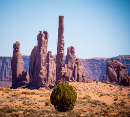 Amazing rock sculptures at Monument Valley - travel photography