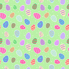 Easter Seamless Pattern Background