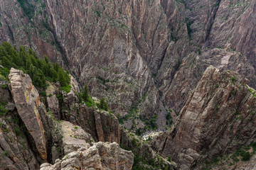 Island Peaks in Black Canyon of the Gunnison National Park in Colorado, United States
