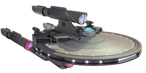 space ship on a white background, suitable for advertising your products