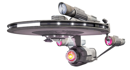 space ship on a white background, suitable for advertising your products