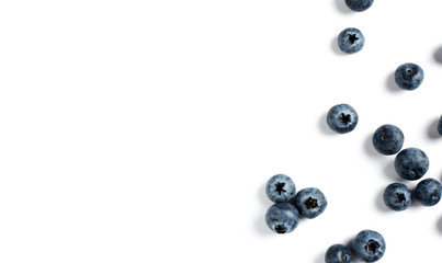 blueberries isolated on white background