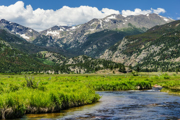 Moraine Park in Rocky Mountain National Park in Colorado, United States