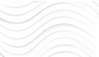 Abstract background of gradient curves in white colors. Vector illustration