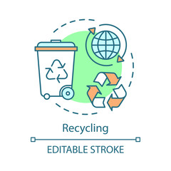 Recycling concept icon