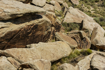 Puerco Pueblo in Petrified Forest National Park in Arizona, United States