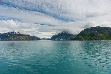 Queen Inlet in Glacier Bay National Park in Alaska, United States