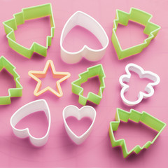 Colorful cookie cutters 