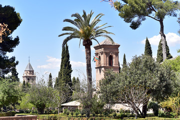 Parador San Francisco in the Alhambra Palace, Granada, Spain