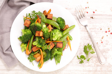 grilled vegetable and tofu