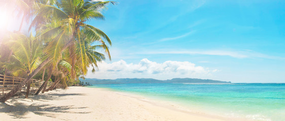 Fototapeta na wymiar tropical beach panorama