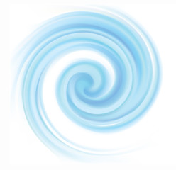 Fototapeta na wymiar Vector background of blue swirling water texture