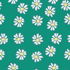 Seamless flower pattern. Gentle spring and summer flowers. Print for fabric and other surfaces.Seamless floral pattern. Gentle spring and summer flowers. The print for fabric and other surfaces