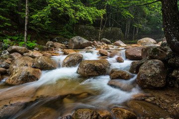 Sabbaday Brook in White Mountain National Forest in New Hampshire, United States
