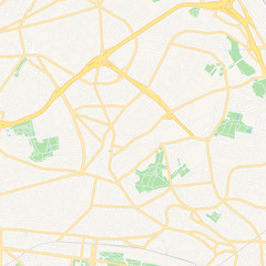 Montreuil, France printable map