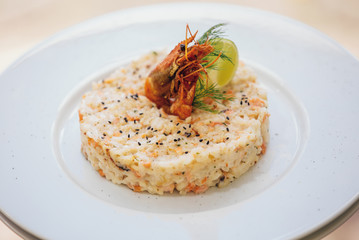 Fried rice with seafood