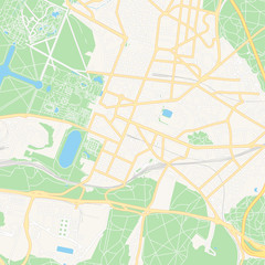 Versailles, France printable map