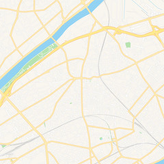 Colombes, France printable map