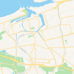 Obraz premium Calais, France printable map