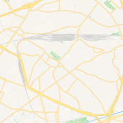 Obraz premium Mapa do wydrukowania w Drancy, Francja