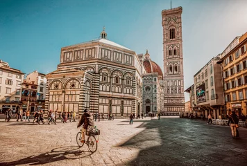 Crédence en verre imprimé Florence Piazza del Duomo, Florence